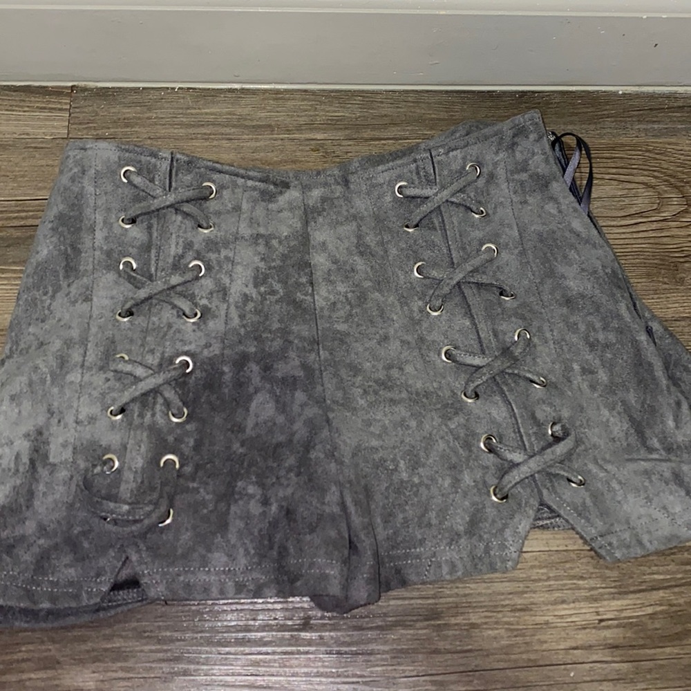 Suede boutiques shorts—NEVER WORN
